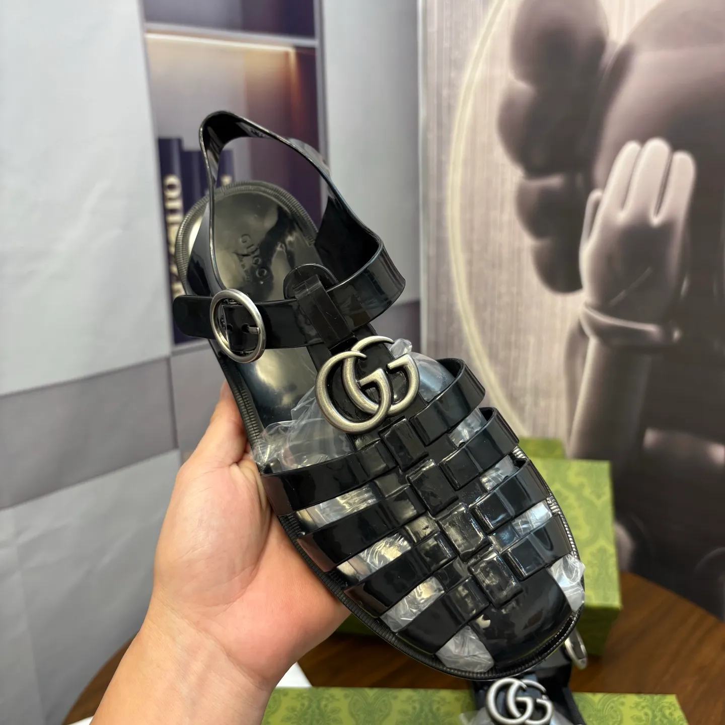 Men's shoes 260💰 [Gucci] Counter quality, top-quality original goods, real photos! Original TPU material, fine workmanship, comfortable; genuine 1:1 replica Size: 36 ~ 46 Half drag: 38 ~ 45